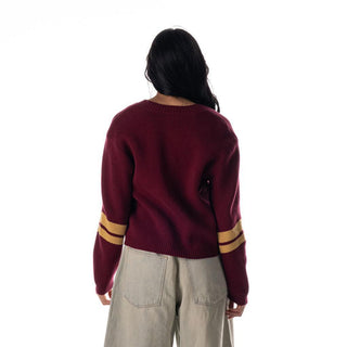Cleveland Cavs Women's Cropped Cardigan - Wine-Cardigan-thewildcollective