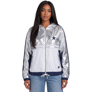 Dallas Cowboys Women's Metallic Track Jacket