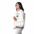 Dallas Cowboys Bomber Jacket w/ Sequin Logo - White view 2