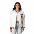 Dallas Cowboys Bomber Jacket w/ Sequin Logo - White view 1
