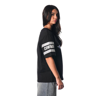 Dallas Cowboys Drop Shoulder SS Tee - Black-T-SHIRT-thewildcollective