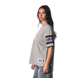 Dallas Cowboys Drop Shoulder SS Tee - Grey-T-SHIRT-thewildcollective