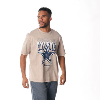 Dallas Cowboys Graffiti Band Tee - Cream-Band Tee-thewildcollective