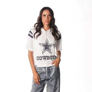 Dallas Cowboys Hooded Jersey - White-Jersey-thewildcollective