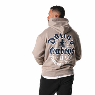 Dallas Cowboys Old English Hoodie Fleece - Cream-Hoodie-thewildcollective
