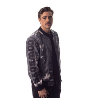 Dallas Cowboys Unisex Camo Bomber - Camo Grey-Bomber Jacket-thewildcollective