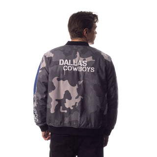 Dallas Cowboys Unisex Camo Bomber - Camo Grey-Bomber Jacket-thewildcollective