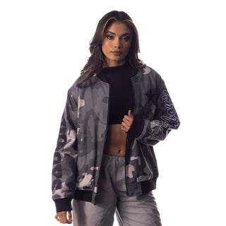 Dallas Cowboys Unisex Camo Bomber - Camo Grey-Bomber Jacket-thewildcollective