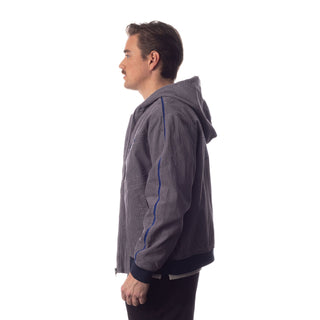 Dallas Cowboys Unisex Corduroy Full Zip Bomber - Grey-Bomber Jacket-thewildcollective