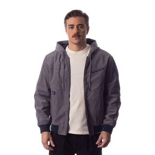 Dallas Cowboys Unisex Corduroy Full Zip Bomber - Grey-Bomber Jacket-thewildcollective