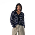 Dallas Cowboys Women’s  Cropped Cardigan – Navy view 1