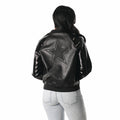Dallas Cowboys Women's Faux Leather Sequin Jacket - Black view 2
