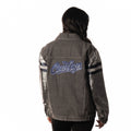 Dallas Cowboys Womens Sequin Sleeve Denim Jacket - Grey view 6