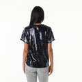 Dallas Cowboys Women's Sequin Tee - Navy view 2