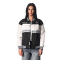Dallas Cowboys Women's Sherpa Bomber Jacket - Black/Cream view 1