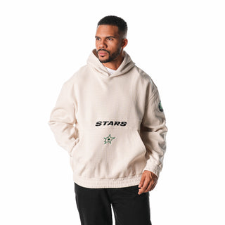 Dallas Stars Unisex Corduroy Hoodie - Cream-Hoodie-thewildcollective