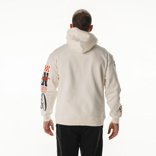 Denver Broncos Unisex Graphic Sleeve Hoodie - Vintage White-Hoodie-thewildcollective