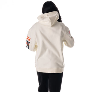 Denver Broncos Unisex Graphic Sleeve Hoodie - Vintage White-Hoodie-thewildcollective
