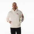 Denver Broncos Unisex Graphic Sleeve Hoodie - Vintage White view 1