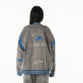 Detroit Lions Unisex Retro Oversized Denim Jacket - Grey view 4