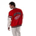 Detroit Red Wings Unisex Drop Shoulder Varsity Jacket - Red view 2