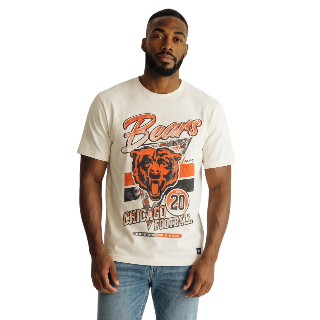 Chicago Bears Unisex Band Tee - Vintage White