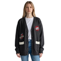 Carolina Hurricanes Women's Jacquard Button-Up Sweater - Charcoal view 2