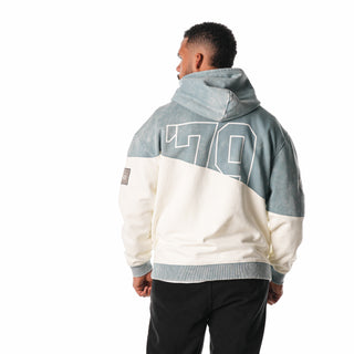 Edmonton Oilers Unisex Split Hoodie - Blue/White-Hoodie-thewildcollective