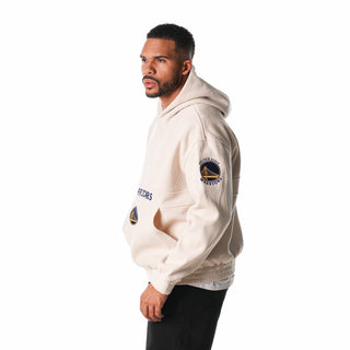 Golden State Warriors Unisex Corduroy Hoodie - Cream-Hoodie-thewildcollective