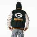 Green Bay Packers Unisex Hooded Varsity Jacket - Green view 5