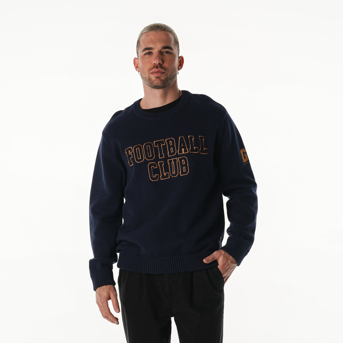 Green Bay Packers Unisex Jacquard Crew - Navy