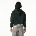 Green Bay Packers Women's Cropped Hoodie - Green view 2