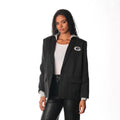 Green Bay Packers Women's Hooded Blazer - Black view 1