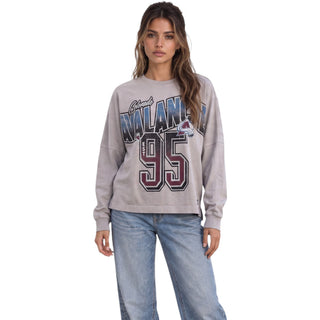 Colorado Avalanche Women's Oversized Dolman Tee - Grey