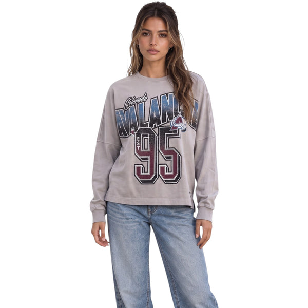 Colorado Avalanche Women's Oversized Dolman Tee - Grey