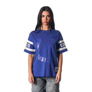 Indy Colts Women's Drop Shoulder SS Tee - Blue-T-SHIRT-thewildcollective