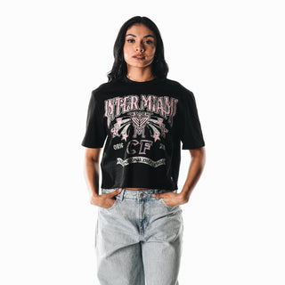 Inter Miami Women's Vintage Boxy Tee - Black-T-SHIRT-thewildcollective