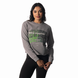 Jets L/S Tee - Grey-Crew Neck Tee-thewildcollective