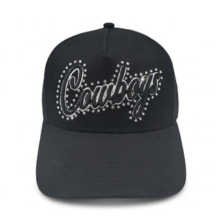Dallas Cowboys Rhinestone Hat - Black