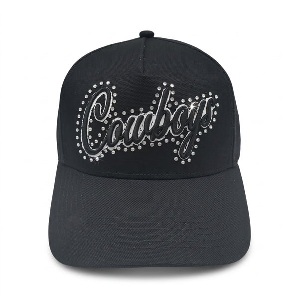 Dallas Cowboys Rhinestone Hat - Black