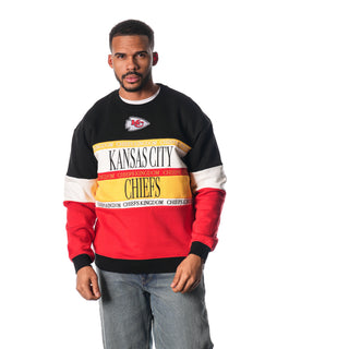 Kansas City Chiefs Color Block Crew - Multi-Crew Fleece-thewildcollective
