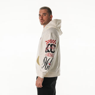 Kansas City Chiefs Unisex All Over Hoodie – Vintage White-Hoodie-thewildcollective