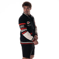 Kansas City Chiefs Unisex Jacquard Zip Front Sweater - Black view 5