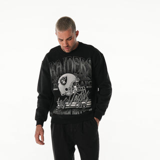 Las Vegas Raiders Unisex Crew Fleece - Black-Crew Fleece-thewildcollective