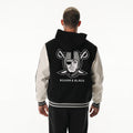 Las Vegas Raiders Unisex Hooded Varsity Jacket – Black view 3