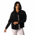 Las Vegas Raiders Womens Denim Rhinestone- Denim view 2