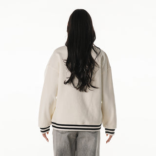Las Vegas Raiders Women's Oversized Vintage Crew Fleece – Vintage White-Crew Fleece-thewildcollective
