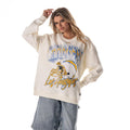 Los Angeles Chargers Unisex Helmet Graphic Crew Fleece -  Vintage White view 2