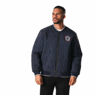 Los Angeles Clippers Unisex Quilted Bomber - Navy-Quilted Jacket-thewildcollective