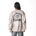 Los Angeles Kings Old English Crew Fleece - Grey view 3